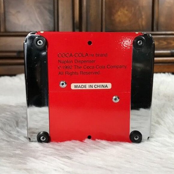 Vintage Coca-Cola 'Have a Coke' Metal Arch Top Napkin Dispenser - Picture 8 of 9